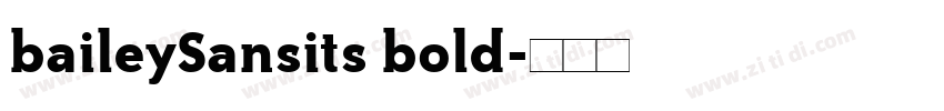 baileySansits bold字体转换 baileySansits bold字体转换